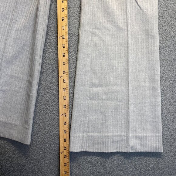 CACHE Women's Gray Stripe Wide Leg Dress Pants Size 2,Stretch,Zipp.USA - Picture 7 of 10